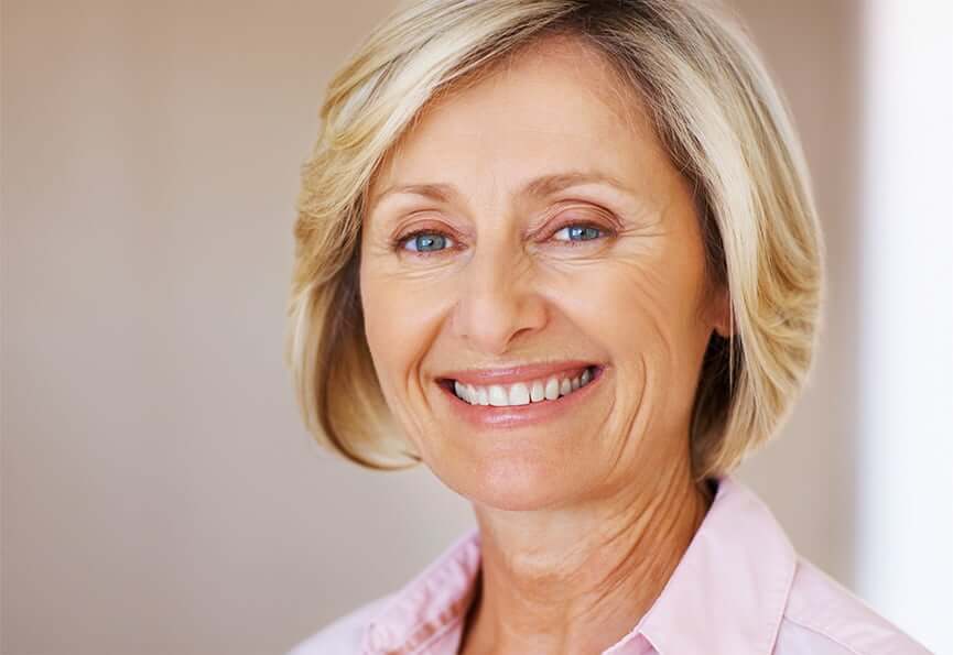 woman with a bright, white smile